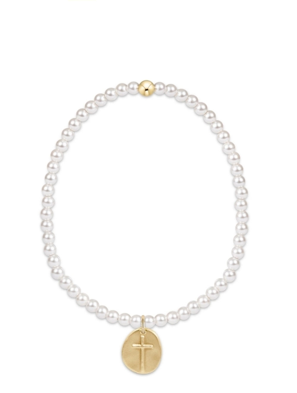 Enewton- Pearl Gold Disc Charm Bracelet
